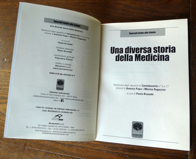 Brunetti,UNA DIVERSA STORIA DELLA MEDICINA,2014 Andromeda[GUIDE SALUTE