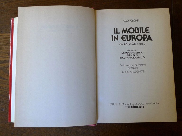 Brunhammer/Tolomei,IL MOBILE IN EUROPA DAL XVI AL XIX SECOLO,1966 De …