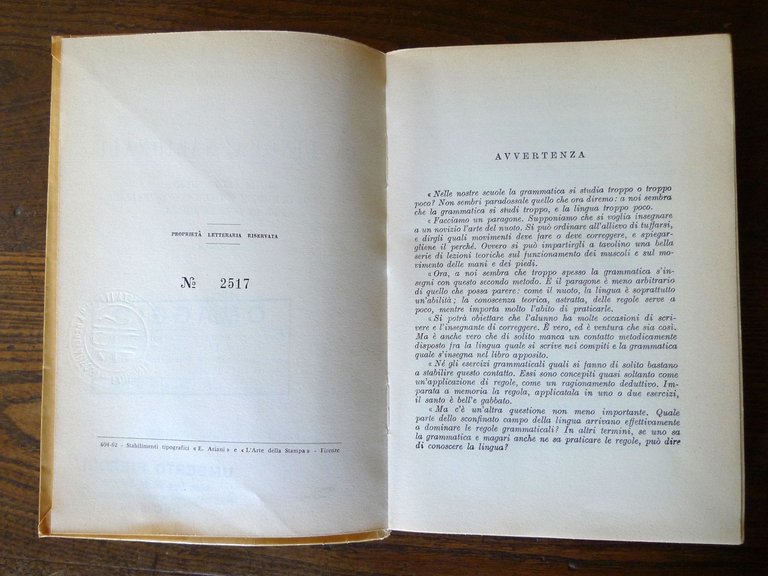 Bruno Migliorini,LA LINGUA NAZIONALE,1963 Le Monnier[manuale scuola,grammatica | Immagine Gallery 3