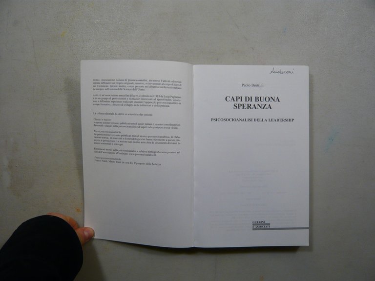 Bruttini,CAPI DI BUONA SPERANZA Guerini e Associati, Milano, 2007