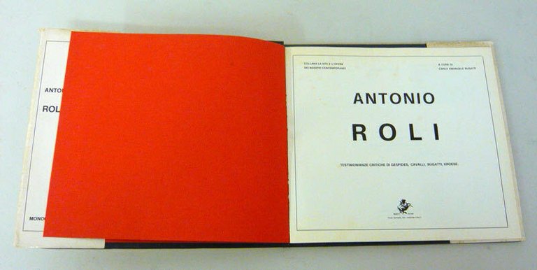 Bugatti,ANTONIO ROLI.Testimonianze critiche,1972[catalogo arte,Bologna