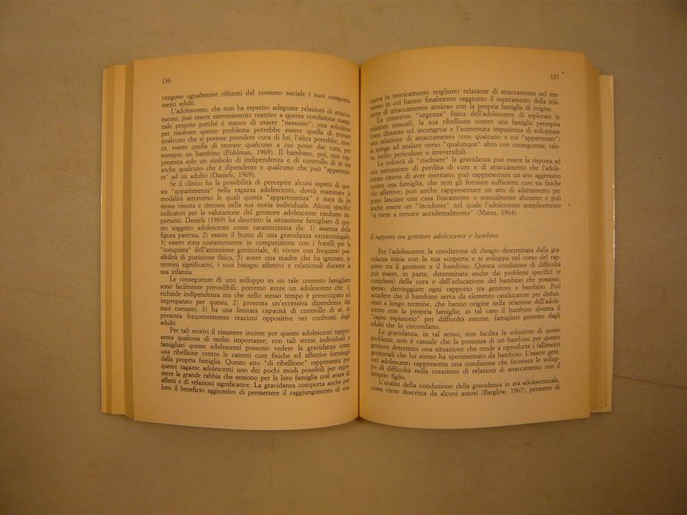 Caffo,LA DISTORSIONE RELAZIONALE PRECOCE TRA GENITORE E BAMBINO,1984