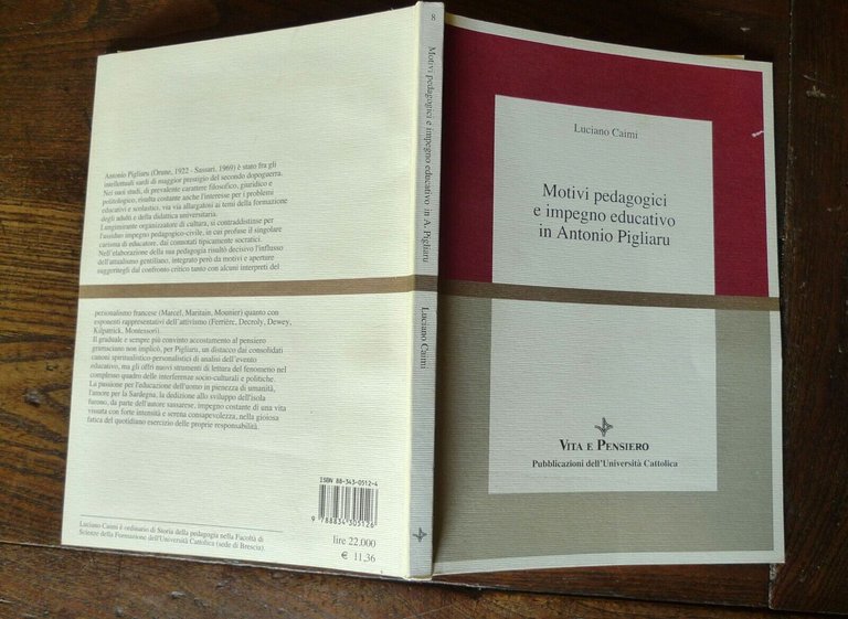 Caimi,MOTIVI PEDAGOGICI E IMPEGNO EDUCATIVO IN ANTONIO PIGLIARU,2000[pedagogia