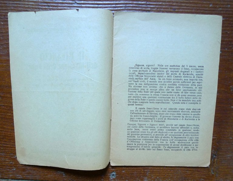 Cancelliere Cuno,IL BILANCO DELL'INVASIONE DELLA RUHR.Discorso 6 Marzo 1923 | Immagine Gallery 2