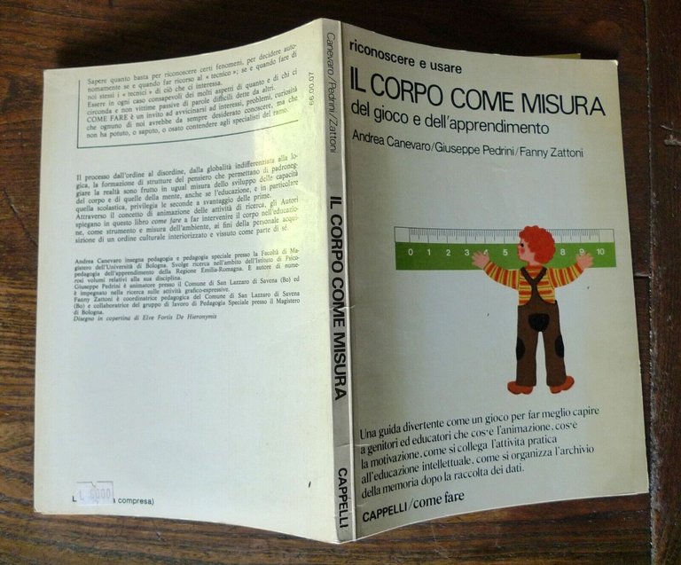 Canevaro,IL CORPO COME MISURA del gioco e dell'apprendimento,1980[pedagogia