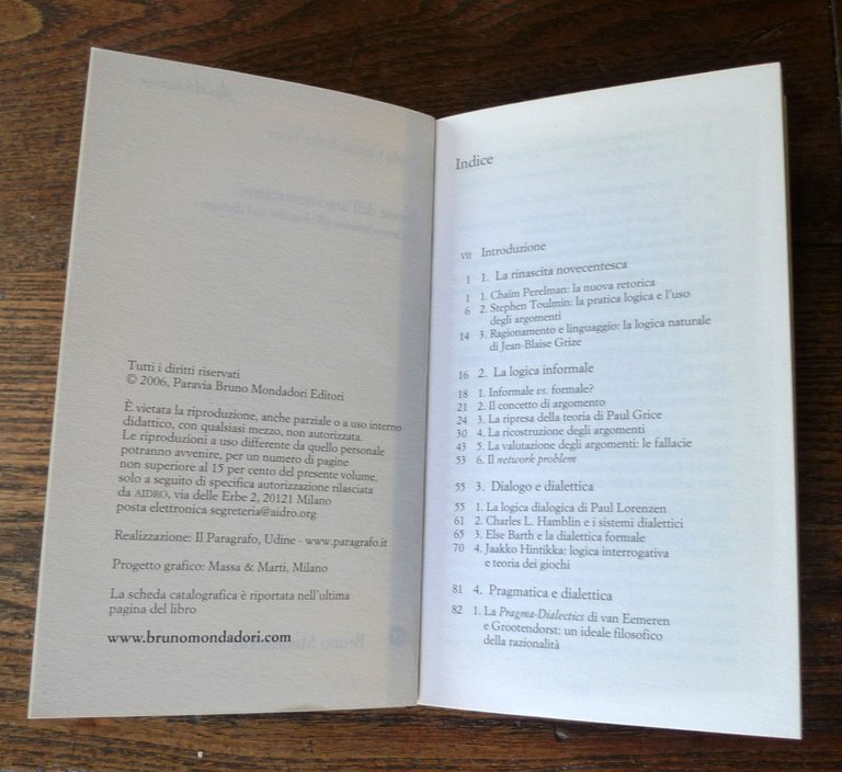Cantù/Testa,TEORIE DELL'ARGOMENTAZIONE,2006 Bruno Mondadori[FILOSOFIA,LOGICA