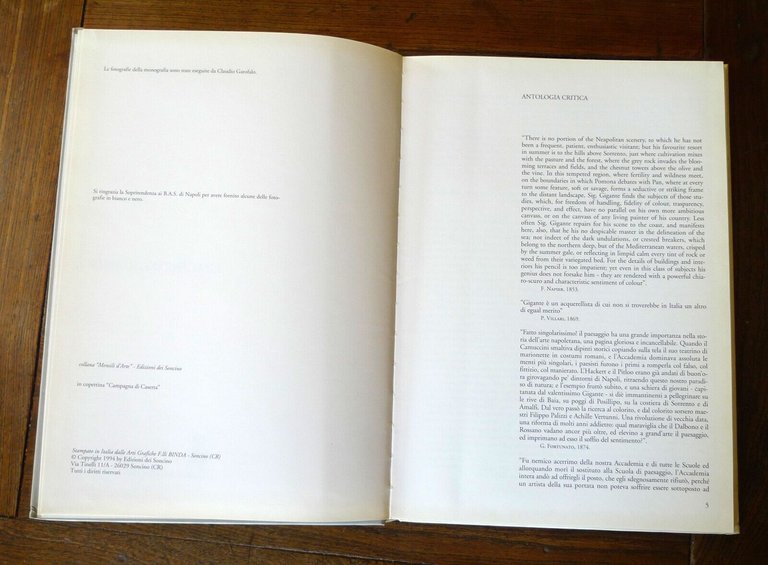 Capobianco,GIACINTO GIGANTE,1994 Soncino[storia arte,Napoli,scuola di Posillipo