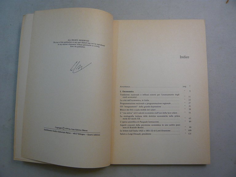 Capodaglio,OECONOMICA E VARIA,Bologna,1979