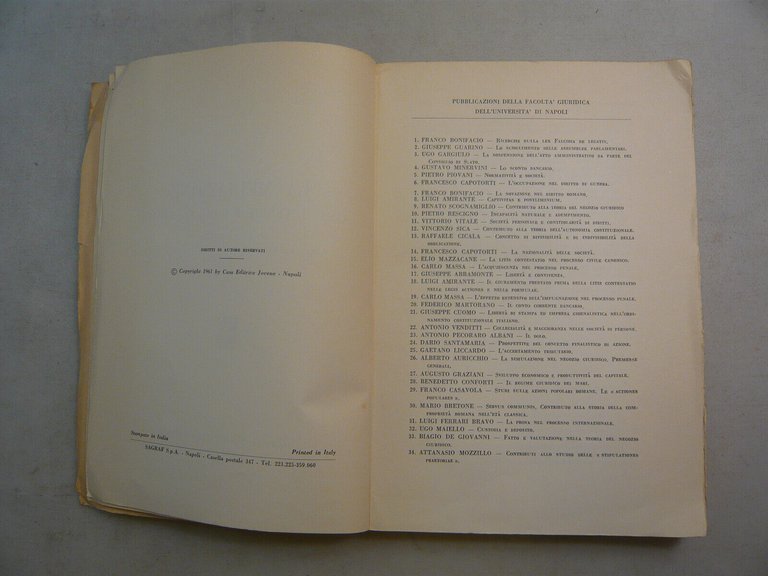 Capozzi,LA MEDIAZIONE COME DIVENIRE E COME RELAZIONE,Napoli,1961