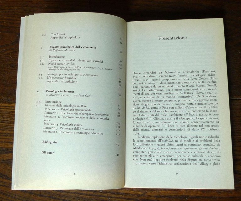 Cardaci,CIBER-PSICOLOGIA.Esplorazioni cognitive di Internet,2001 Carocci