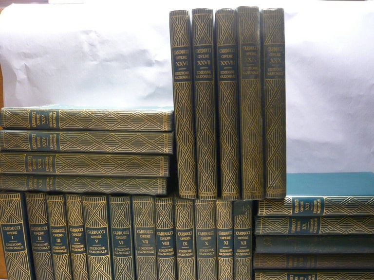 Carducci,OPERE, Zanichelli, Bologna, 1935-38[edizione nazionale, letteratura