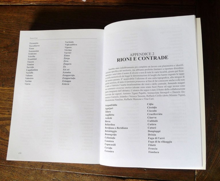 Carè,LA PALORA.CENNI DI GRAMMATICA,FONETICA.PARLATA FABRIZIA,2017[VIBO,CALABRIA