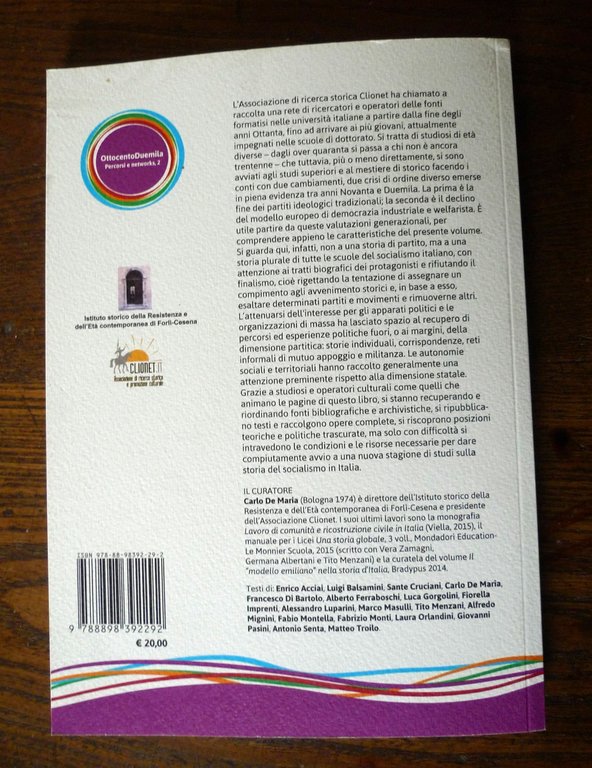 Carlo De Maria,SULLA STORIA DEL SOCIALISMO,OGGI,IN ITALIA,2015 BraDypUS[Clionet