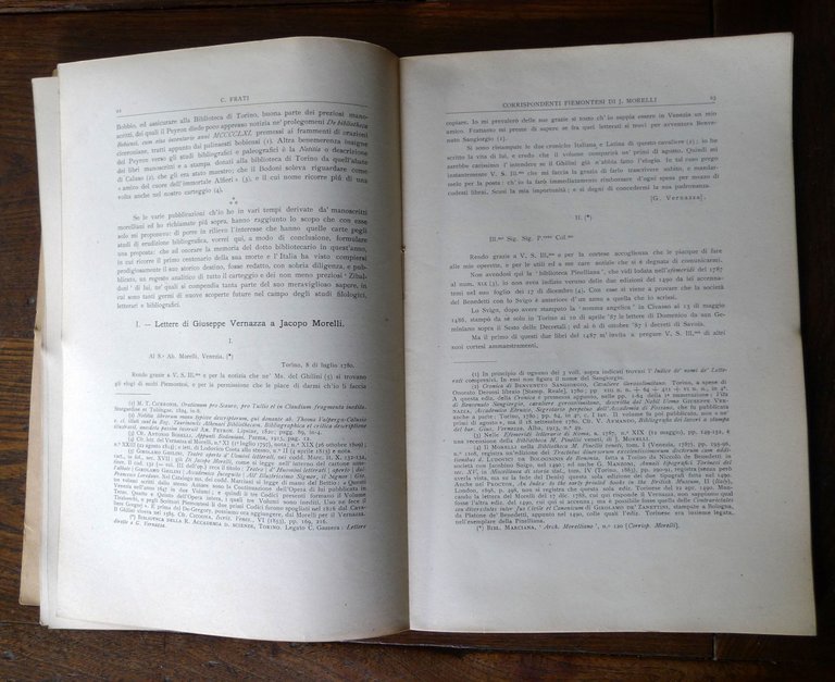 Carlo Frati,CORRISPONDENTI PIEMONTESI DI JACOPO MORELLI,1920 Olschky[paleografia | Immagine Gallery 4