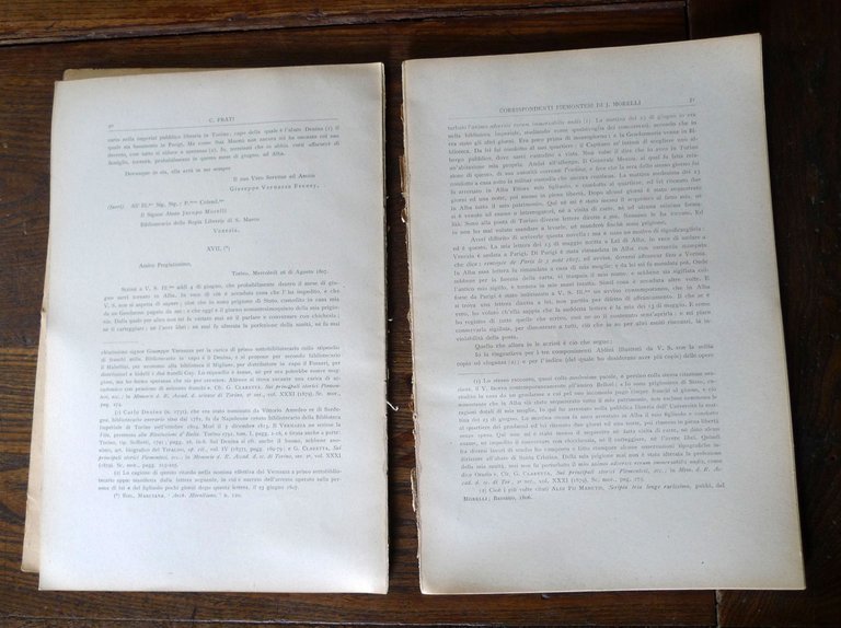 Carlo Frati,CORRISPONDENTI PIEMONTESI DI JACOPO MORELLI,1920 Olschky[paleografia | Immagine Gallery 5