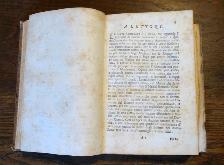 CARLO GOLDONI,COMMEDIE,1762-1794 Bologna Stamperia di San Tommaso d'Aquino