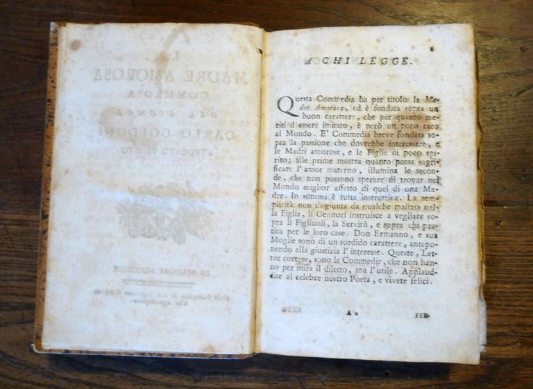 CARLO GOLDONI,COMMEDIE,1762-1794 Bologna Stamperia di San Tommaso d'Aquino