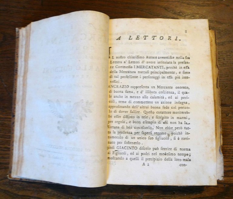 CARLO GOLDONI,COMMEDIE,1762-1794 Bologna Stamperia di San Tommaso d'Aquino