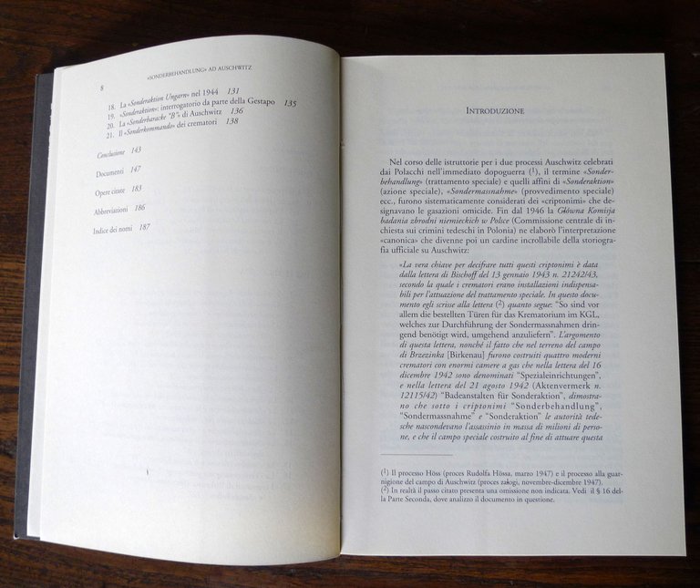 Carlo Mattogno,"SONDERBEHANDLUNG" AD AUSCHWITZ.Genesi e significato,2001 Edizioni di Ar