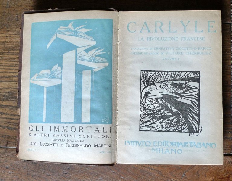 Carlyle,LA RIVOLUZIONE FRANCESE.3 VOLL,Ist.Editoriale Italiano[Luzzati-Martini