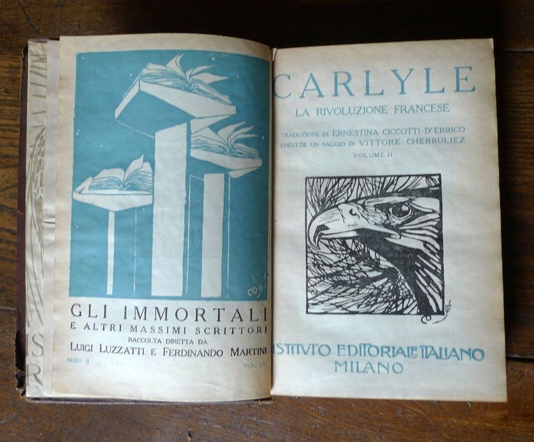 Carlyle,LA RIVOLUZIONE FRANCESE.3 VOLL,Ist.Editoriale Italiano[Luzzati-Martini