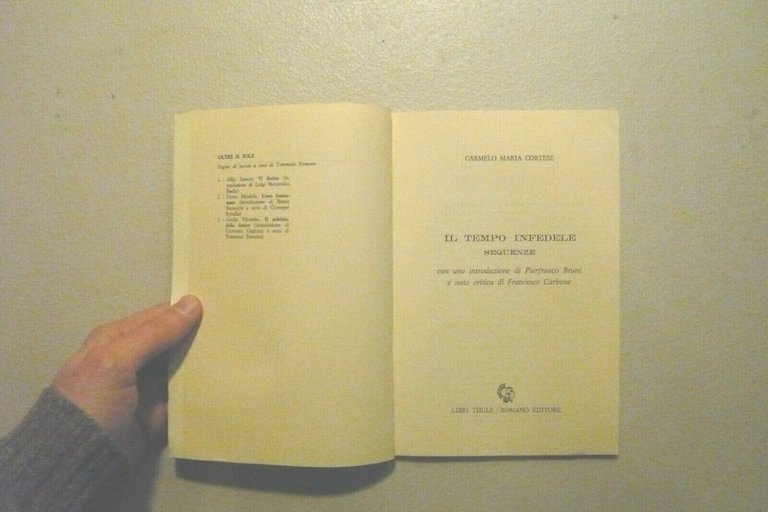 Carmelo Maria Cortese,IL TEMPO INFEDELE,Palermo 1993[Pierfranco Bruni