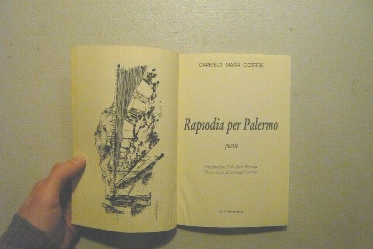 Carmelo Maria Cortese,RAPSODIA PER PALERMO,Palermo 1996[Raffaele Perrotta