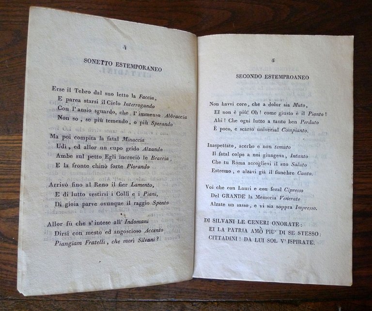 CARMI FUNEBRI CONSACRATI ALLA MEMORIA DELL'ILLUSTRE ANTONIO SILVANI,1847 Bologna | Immagine Gallery 4