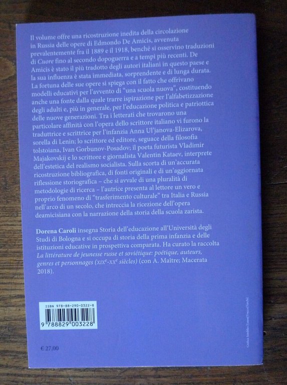 Caroli,DE AMICIS IN RUSSIA.La ricezione nel sistema scolastico,2020 Carocci