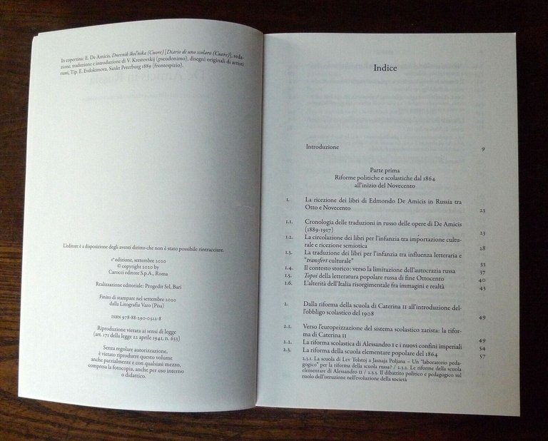 Caroli,DE AMICIS IN RUSSIA.La ricezione nel sistema scolastico,2020 Carocci