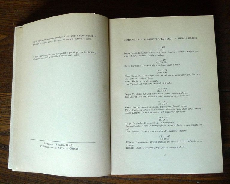 Carpitella,ETHNOMUSICOLOGICA.Seminari etnomusicologia 1977-1989,Chigiana[MUSICA
