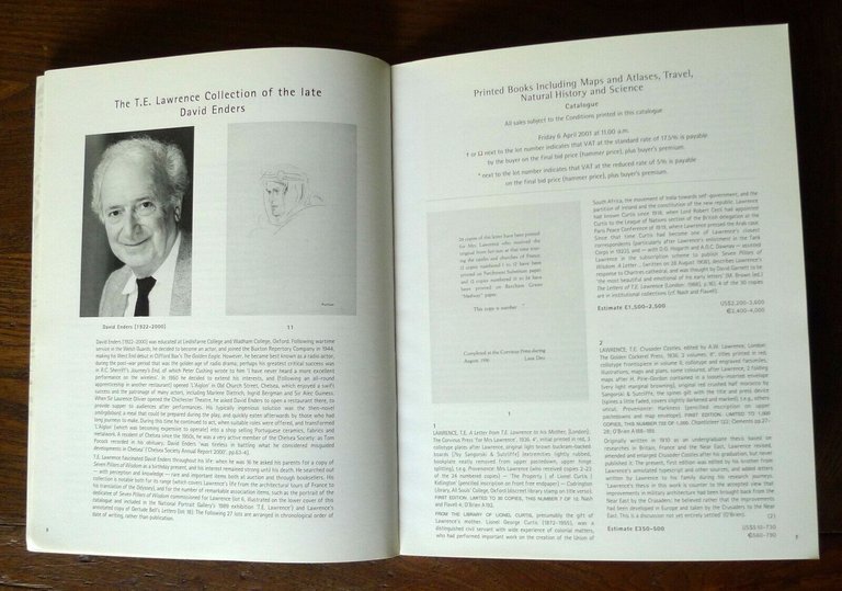 CATALOGO ASTA 2001 CHRISTIE'S.PRINTED BOOKS,INCLUDING MAPS AND ATLASES,TRAVEL