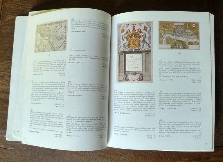 CATALOGO ASTA 2001 CHRISTIE'S.PRINTED BOOKS,INCLUDING MAPS AND ATLASES,TRAVEL