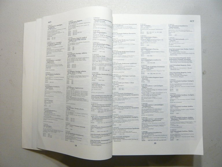 CATALOGO COLLETTIVO DEI PERIODICI DELLE BIBLIOTECHE DI BOLOGNA, Torino 1984