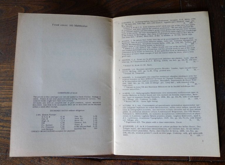 Catalogo OLD & RARE BOOKS ON NATURAL HISTORY,Antiquariaat Junk[libri antichi | Immagine Gallery 3