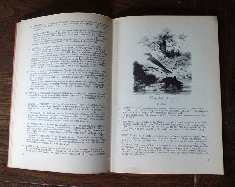 Catalogo OLD & RARE BOOKS ON NATURAL HISTORY,Antiquariaat Junk[libri antichi | Immagine Gallery 5