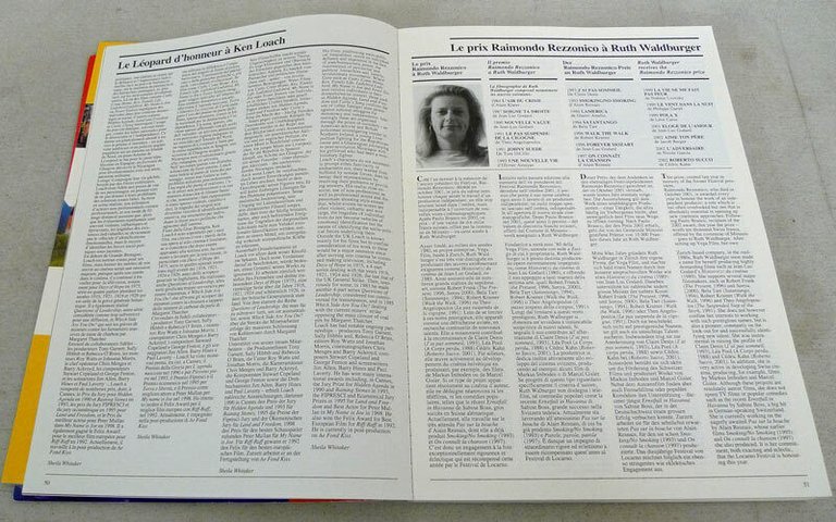 CATALOGO UFFICIALE 56° FESTIVAL DEL FILM LOCARNO,2003[cinema
