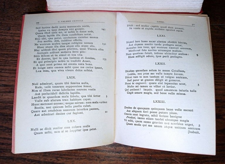 Catullo,Tibullo,Properzio,CARMINA,1929 Barbera[poesia latina