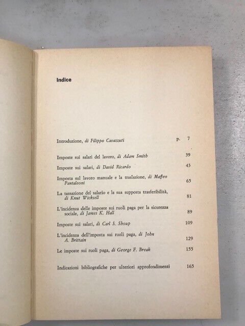 Cavazzuti, SALARI, IMPOSTA E DISTRIBUZIONE DEL REDDITO [economia, lavoro]