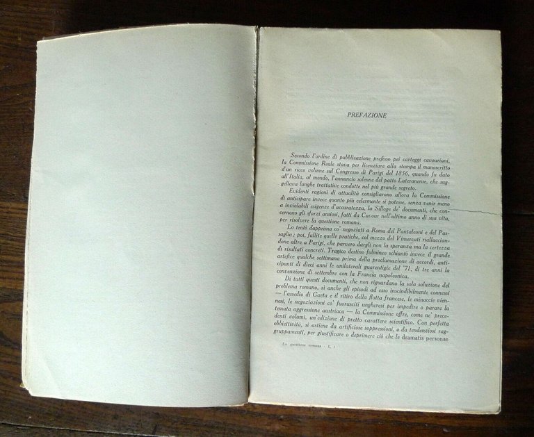 CAVOUR,LA QUESTIONE ROMANA NEGLI ANNI 1860-1861.CARTEGGIO,1929 Zanichelli[storia