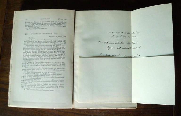CAVOUR,LA QUESTIONE ROMANA NEGLI ANNI 1860-1861.CARTEGGIO,1929 Zanichelli[storia