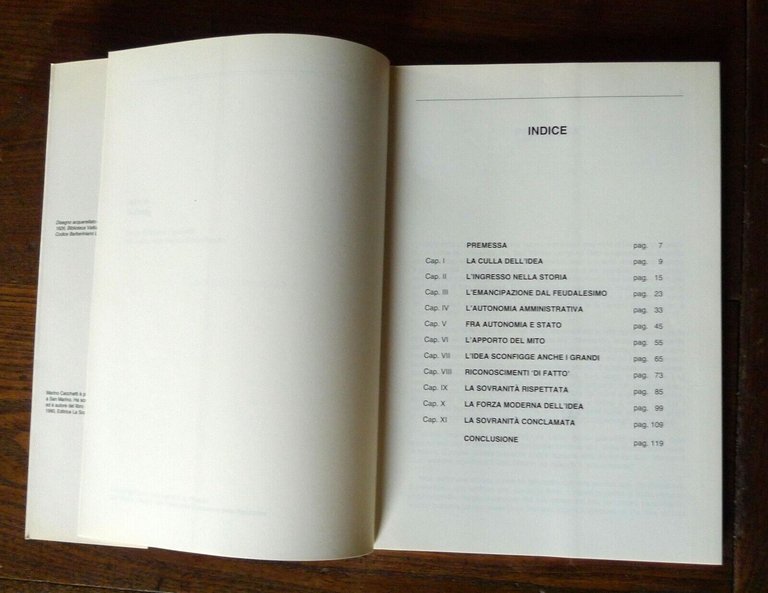 Cecchetti,IL CAMMINO DI UNA IDEA.Come San Marino si è salvato,1991[STORIA