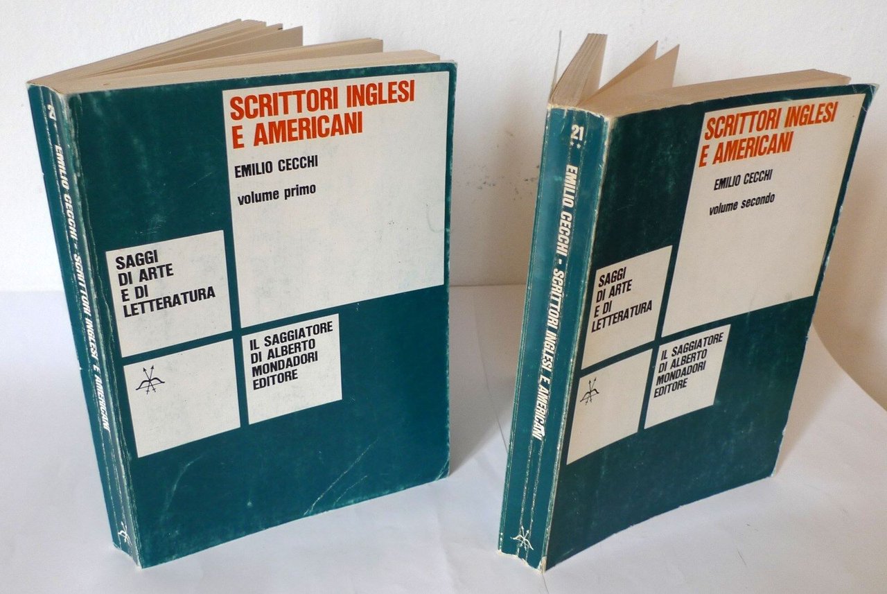 Cecchi,SCRITTORI INGLESI E AMERICANI.2 voll.,1968 Saggiatore[critica letteraria