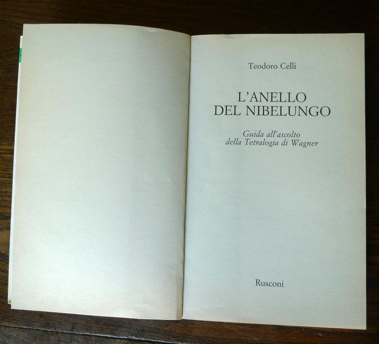 Celli,L'ANELLO DEL NIBELUNGO.GUIDA ALL'ASCOLTO DELLA TETRALOGIA DI WAGNER,1997 | Immagine Gallery 3