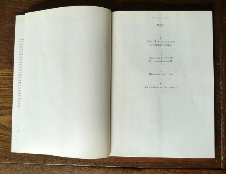 CENTRO CARLO LEVI.VENT'ANNI DI ATTIVITÀ 1980-2000.Matera in Palazzo Lanfranchi