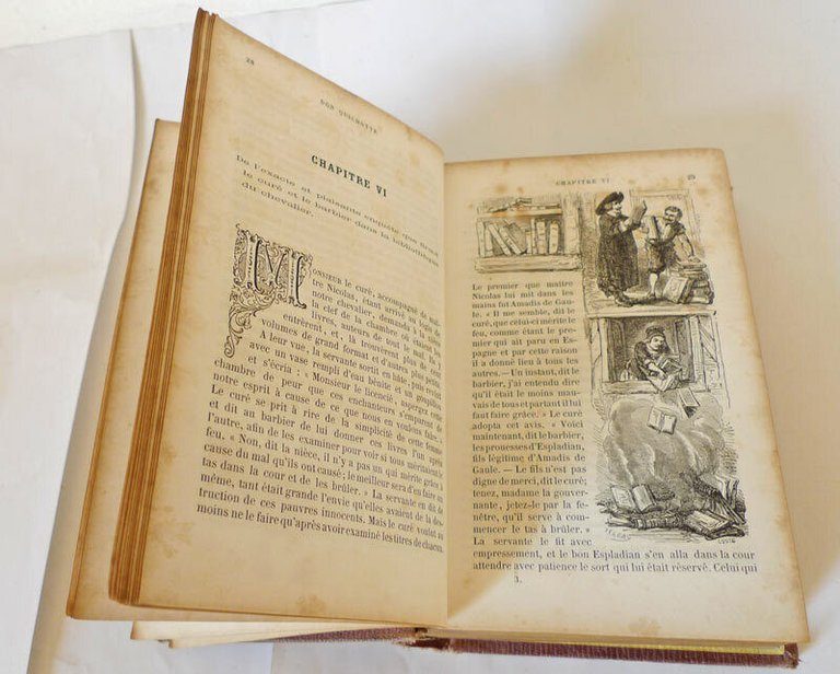 Cervantes,L'INGENIEUX CHEVALIER DON QUICHOTTE DE LA MANCHE,1863[Chisciotte