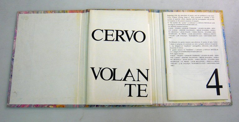CERVO VOLANTE.Rivista di arte & poesia 1981-1983[Spatola,Sanguineti,Bonito Oliva