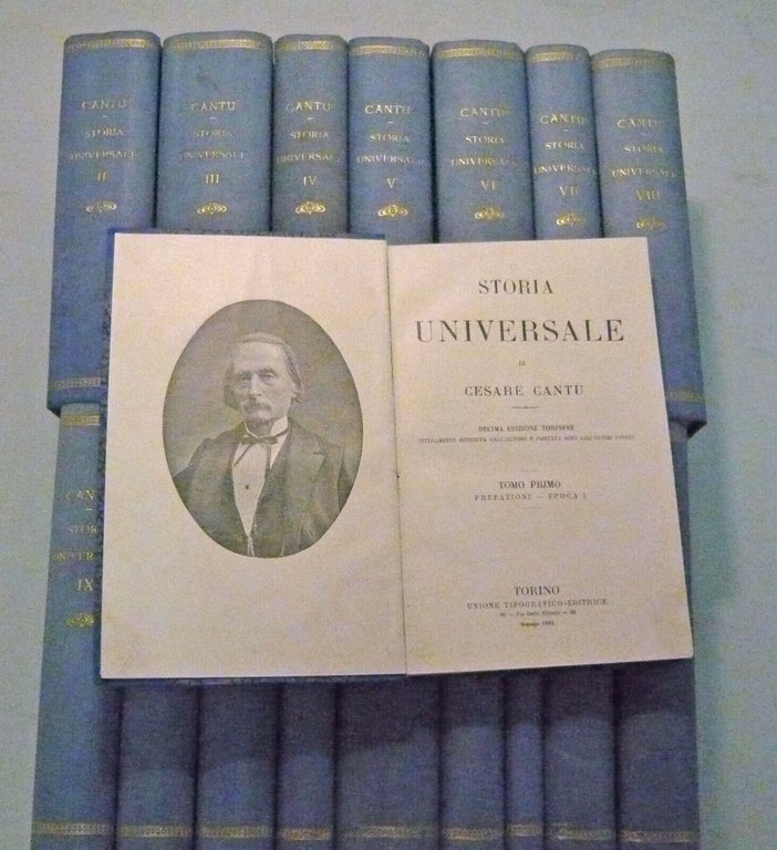 Cesare Cantù,STORIA UNIVERSALE.17 voll.,UTET 1884-1891