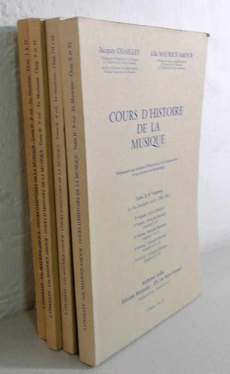 Chailley/Maurice-Amour,COURS D’HISTOIRE DE LA MUSIQUE.TOME II[storia musica