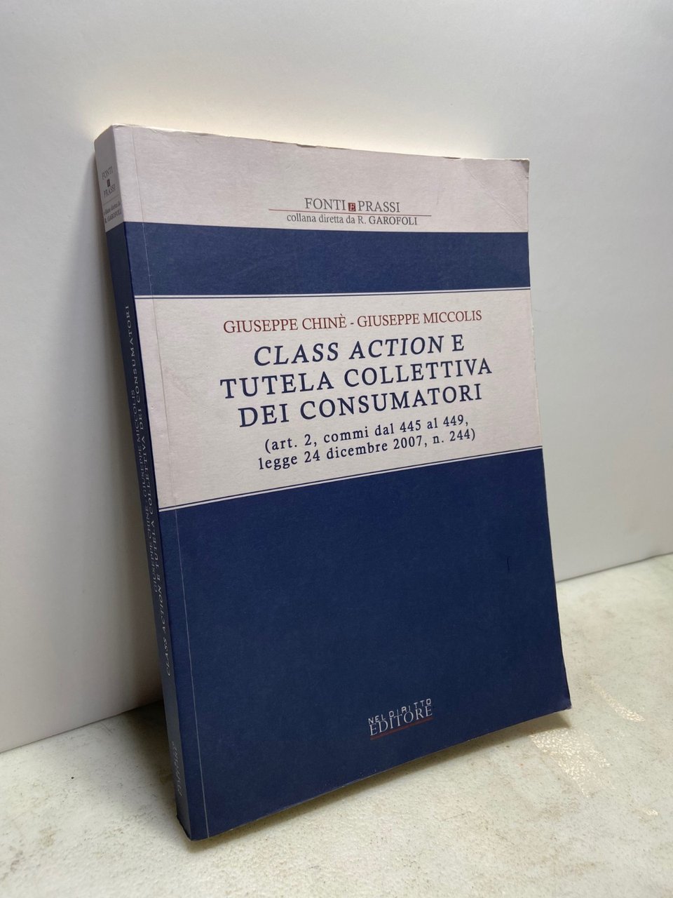 Chinè,Miccolis CLASS ACTION E TUTELA COLLETTIVA DEI CONSUMATORI,2008 | Immagine principale